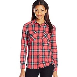 2 for $30 ⭐️ NWOT Billabong Distressed Plaid Shirt Small